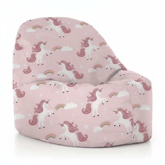Dvouvrstvý sedací vak Klííídek s jednorožcem