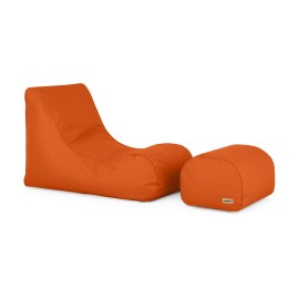 Sakypak s podnožníkom - oranžová